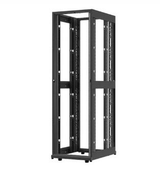 APC NetShelter AV 42U 600mm Wide x 825mm Deep Enclosure 10-32 Threaded Rails No Sides/ Roof/ Doors Black (AR3812)