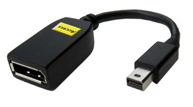 ACCELL Mini DisplayPort till DisplayPort,  svart (B112B-001B)