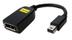 ACCELL Mini DisplayPort till DisplayPort, svart