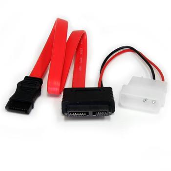 STARTECH 12IN SLIMLINE SATA TO SATA W/ L POWER CABLE ADAPTER CABL (SLSATAF12)