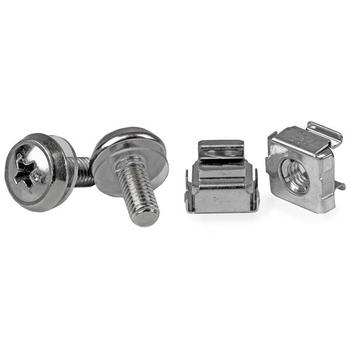 STARTECH 50 Pkg M5 Mounting Screws and Cage Nuts for Server Rack Cabinet (CABSCREWM5)