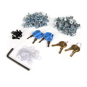 StarTech 25U Network Rack Cabinet on Wheels - 36in Deep - Portable 19in 4 Post Network Rack Enclosure for Data & IT Computer Equipment w/ Casters (RK2536BKF) - rack - 25U (RK2536BKF)