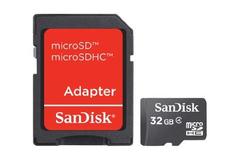 SanDisk SD CARD MICRO 32GB SDHC WITH ADAPTER MEM