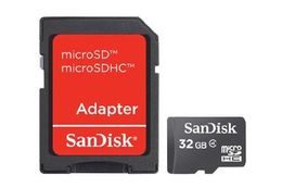 SanDisk SD CARD MICRO 32GB SDHC WITH ADAPTER MEM