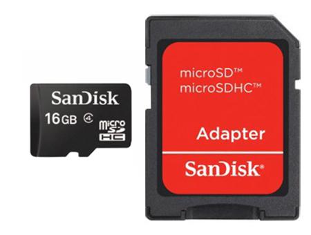 SANDISK 16GB MicroSD Memory Card (SDSDQM-016G-B35A)