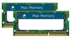 Corsair Mac Memory - DDR3 - 8 GB: 2 x 4 GB - SO DIMM 204-pin - 1066 MHz / PC3-8500 - CL7 - 1.5 V - ikke-bufret - ikke-ECC - for Apple iMac; Mac mini; MacBook; MacBook Pro