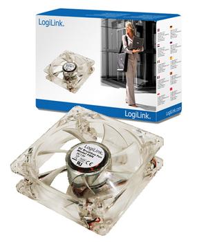 LOGILINK FAN104, Køler, Computer kabinet, 31,3 dB, Akryl, LED, Blå (FAN104)