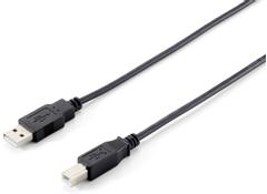 EQUIP USB 2 CABLE A-B M/M 1M BLACK . CABL