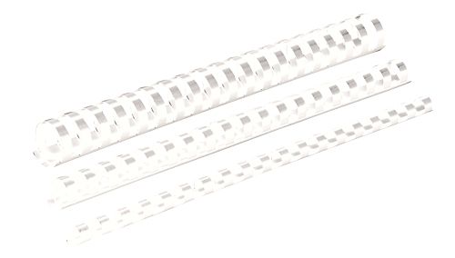 FELLOWES Binding Comb A4 8mm White (Pack 100) 5345406 (5345406)