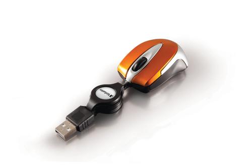 VERBATIM Optical Mini Travel Mouse USB Volcanic Orange (49023)
