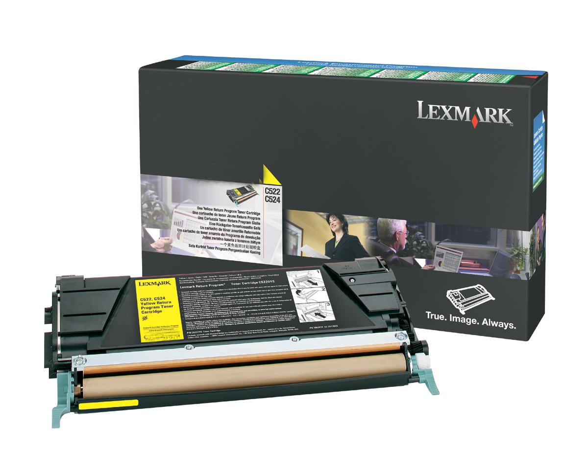 LEXMARK - gul - original - tonerpatron