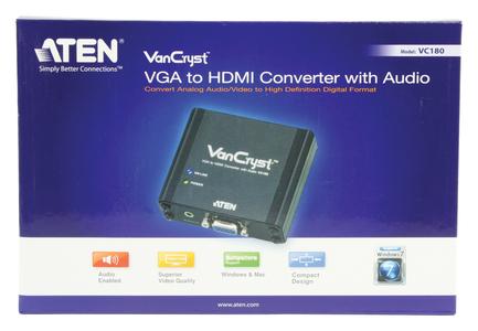 ATEN VC180, VGA - HDMI 1.3 Converter,  1080p/ WUXGA,  black (VC180)