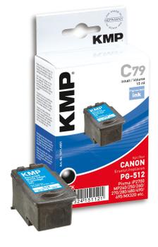 KMP C79 ink cartridge black compatible with Canon PG-512 (1511,4051)