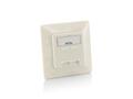 EQUIP WALL PLATE 80X80 CAT.6A FLUSH MOUNT PURE WHITE ACCS