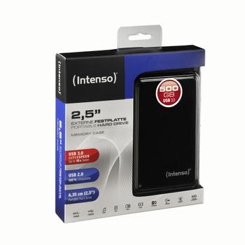 INTENSO Memory Case 2,5  500GB USB 3.0 schwarz (6021530)