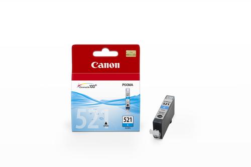 CANON n CLI-521 C - 2934B009 - 1 x Cyan - Blister with security - Ink tank - For PIXMA iP3600, iP4700, MP540, MP550, MP560, MP620, MP630, MP640, MP980, MP990, MX860, MX870 (2934B009)