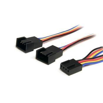 STARTECH 12IN 4 PIN PWM FAN EXTENSION POWER Y CABLE F/M CABL (FAN4SPLIT12)