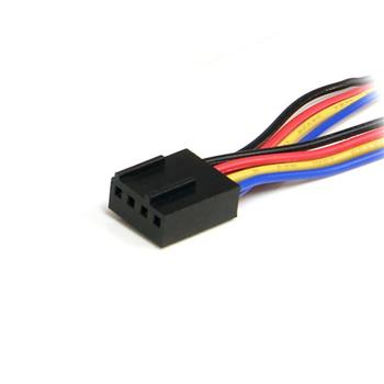 STARTECH 12IN 4 PIN PWM FAN EXTENSION POWER Y CABLE F/M CABL (FAN4SPLIT12)