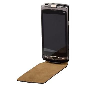 HAMA mobilveske Sams Wave II flip-front svart lær (00109411)