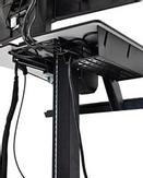 Ergotron WorkFit-C Dual Sit-Stand Workstation - Vogn for 2 LCD-skjermer / tastatur / mus / CPU - forsinket stål, pulverbelagt stål - grå, svart - skjermstørrelse: 24.5" (24-214-085)