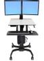 ERGOTRON WORKFIT-C for DUAL HD black Sit-Stand Workstation