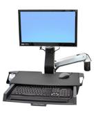 Ergotron StyleView monteringssett - for LCD-skjerm / tastatur / mus / strekkodeskanner - polert aluminium (45-260-026)