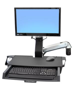 Ergotron StyleView monteringssett - for LCD-skjerm / tastatur / mus / strekkodeskanner - polert aluminium (45-260-026)