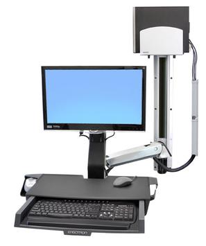 Ergotron StyleView monteringssett - for LCD-skjerm / tastatur / mus / strekkodeskanner / CPU - polert aluminium (45-270-026)