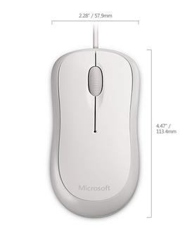MICROSOFT BASIC OPTICAL MOUSE OEM WHITE (4YH-00008 $DEL)