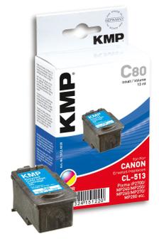 KMP C80 ink cartridge color compatible with Canon CL-513 (1512,4530)