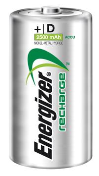 ENERGIZER Accu Recharge Power Plus - Batteri 2 x D - NiMH - (ladbare) - 2500 mAh (635675)