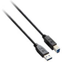 V7 USB3.0 A TO B CABLE 1.8M BLACK M/M 100PCT COPPER CONDUCTOR CABL (V7E2USB3AB-1.8M)