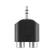 BELKIN Portable Audio adapter - Audio-adapter - RCA hona till stereo mini jack hane - svart