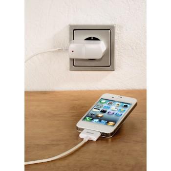 HAMA iPhone4 lader 220V Hvit MFI (115098)