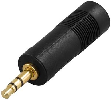DELTACO Adapter Stereo 3.5 mm Male - Stereo 6.3 Female (AD-2)