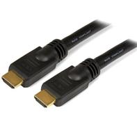 StarTech 15m High Speed HDMI Cable Ultra HD 4k x 2k HDMI Cable M/M - HDMI-kabel - HDMI (hann) til HDMI (hann) - 15 m - skjermet - svart