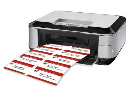 AVERY Micro Perforated Inserts for Badge Holders, 190 g, 54x9 10 Labels/ sheet/ 20 sheets/ pack (L4727-20)