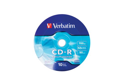 VERBATIM Med CD 700MB WRAP PROTECTION 10pcs (43725)