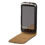HAMA mobilveske HTC Salsa flip-front svart lær (106578)