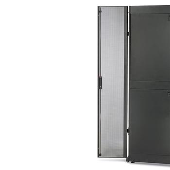 APC NetShelter SX 45U 750mm Wide Perforated Split Doors Black (AR7155)