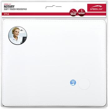 SPEEDLINK NOTARY Soft Touch Mousepad, White (SL-6243-LWT)