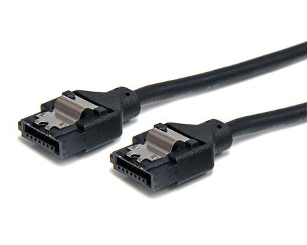 STARTECH 12IN LATCHING ROUND SATA CABLE . CABL (LSATARND12)
