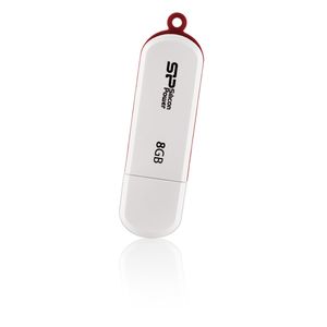 SILICON POWER USB-Stick  8GB Silicon Power 320 White USB2 (SP008GBUF2320V1W)