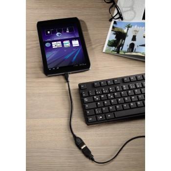 HAMA Adapter USB-Micro OTG Hona-Hane Guld Svart (00078426)