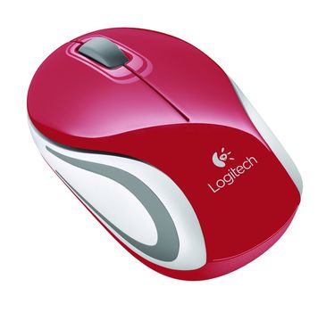 LOGITECH Wireless Mini Mouse M187 red Unifying compatible (910-002732 $DEL)