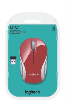 LOGITECH M187 Wireless Mini Mouse Red (910-002732)