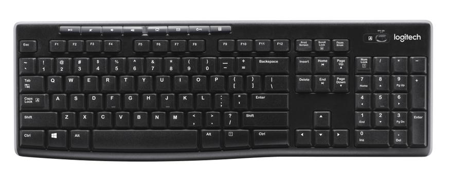 Logitech Wireless Keyboard K270 - tastatur - Tysk Inn-enhet (920-003052)