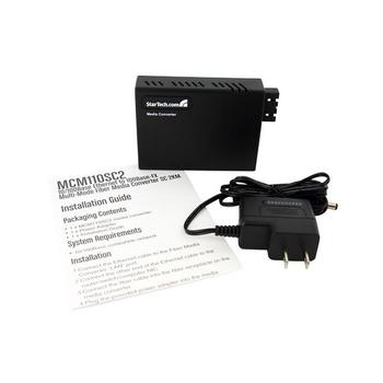 STARTECH 10/100 Multi Mode Fiber Ethernet Media Converter SC 2 km (MCM110SC2EU)