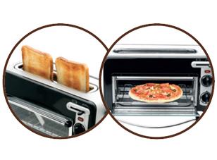 TEFAL TL 6008 Toaster mit Mini-Ofen Toast n Grill Schwarz / Alu matt (TL6008)