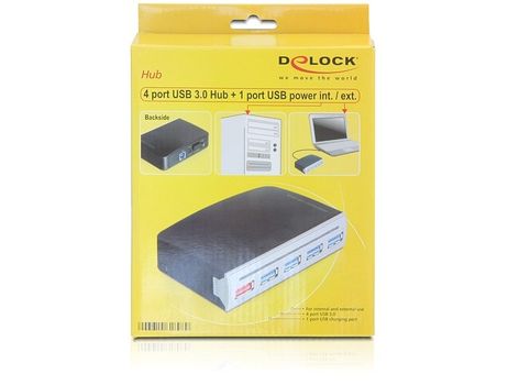 DELOCK USB-HUB 4-Port USB3.0, intern/ extern,  inkl (61898)